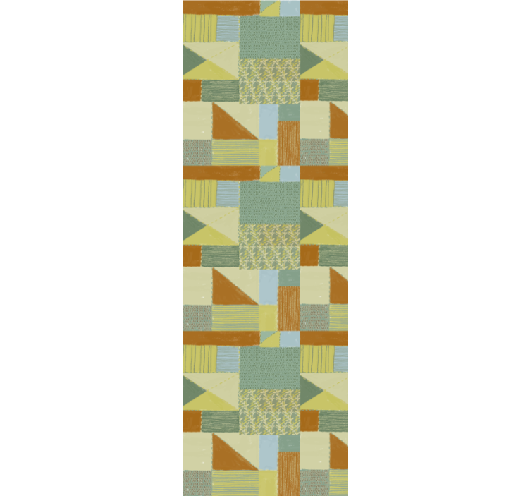 Tapet geometric blocuri de model abstract - TenStickers