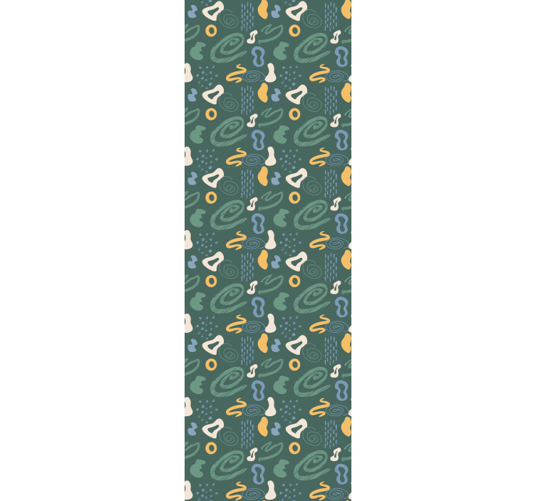 Tapet geometric model de forme curbate - TenStickers