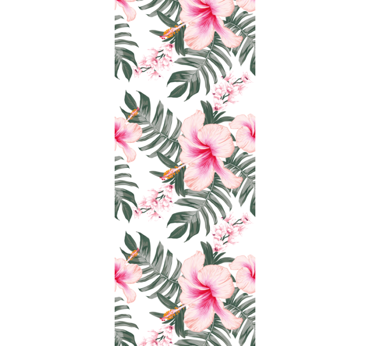 Tapet cu flori cu model trandafir orhidee - TenStickers