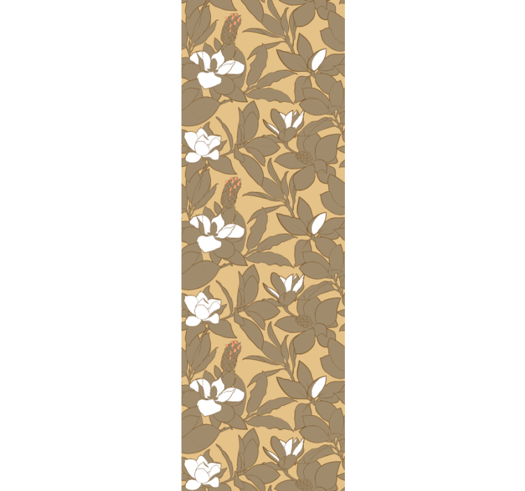 tapet dormitor decor floral magnolie - TenStickers
