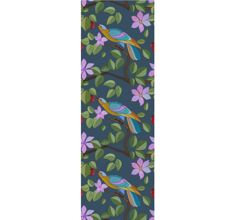 Tapet păsări design tropical colorat - TenStickers