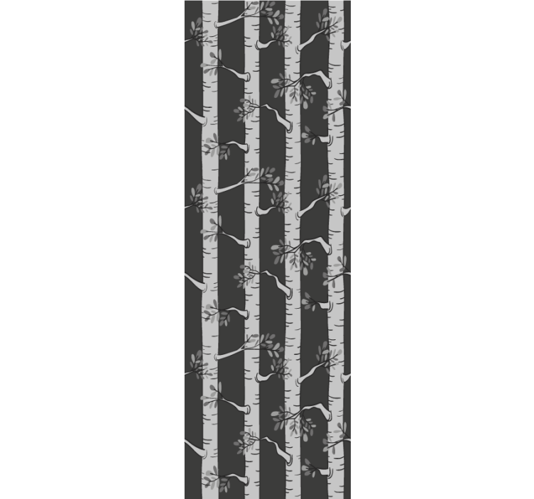 Copaci tapet pădure elegantă de mesteacăn - TenStickers