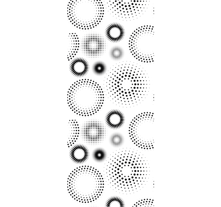 Cercuri tapet geometrie puntilistă - TenStickers