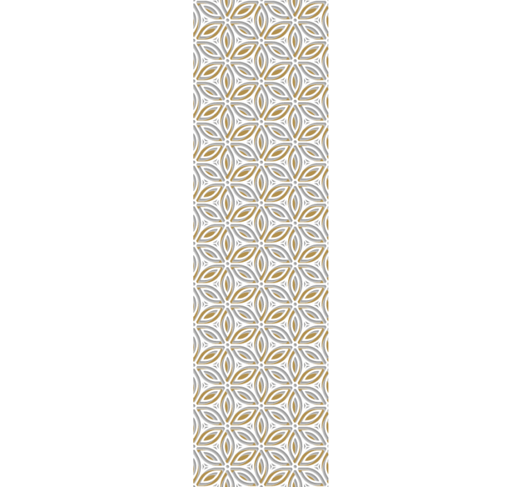 Tapet 3d cu flori albe delicate - TenStickers