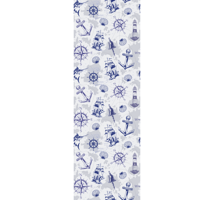 Orașe tapet elemente tematice nautice - TenStickers