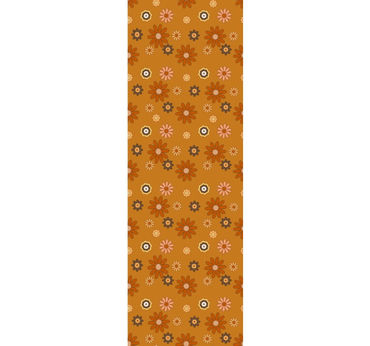 Tapet vintage flower power anii 60 - TenStickers