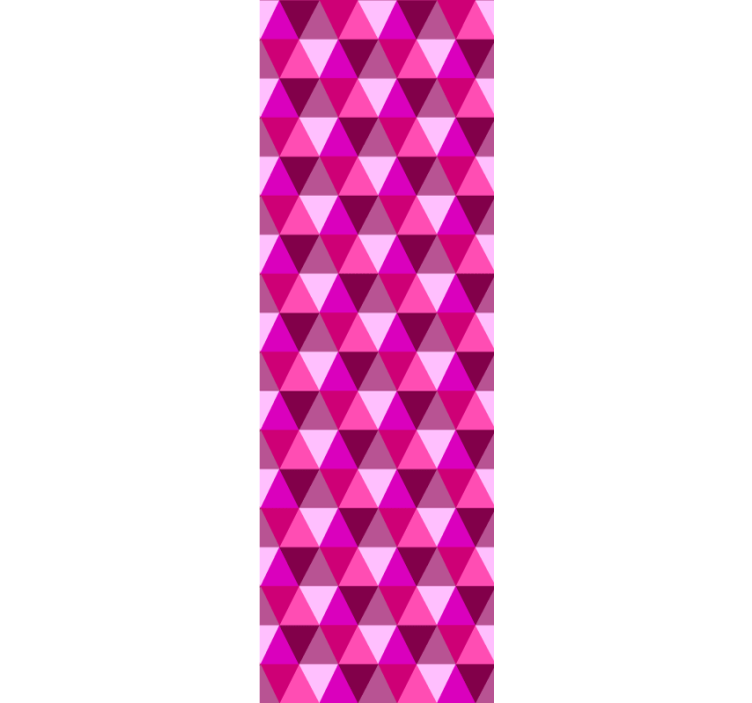 Tapet roz geometric fucsia - TenStickers