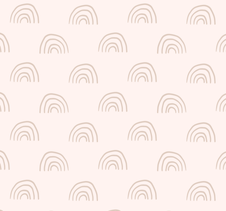 Tapet de pepinieră curcubeu minimalist - TenStickers