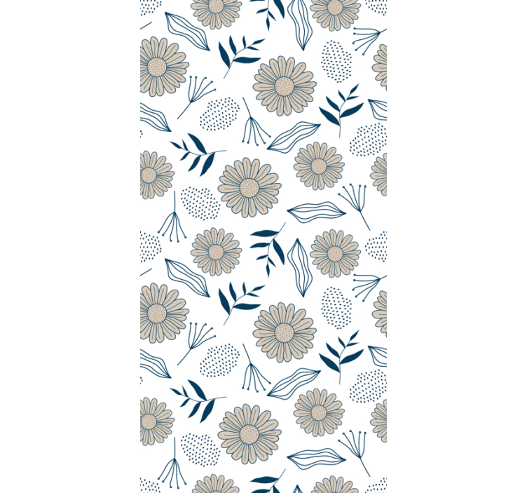 Tapet flori motiv decorativ floral - TenStickers