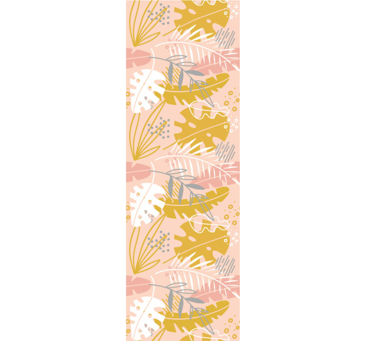 Tapet de flori cu flori retro - TenStickers