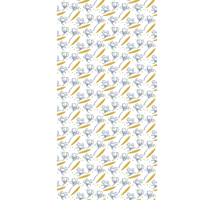 Tapet de flori cu flori delicate - TenStickers