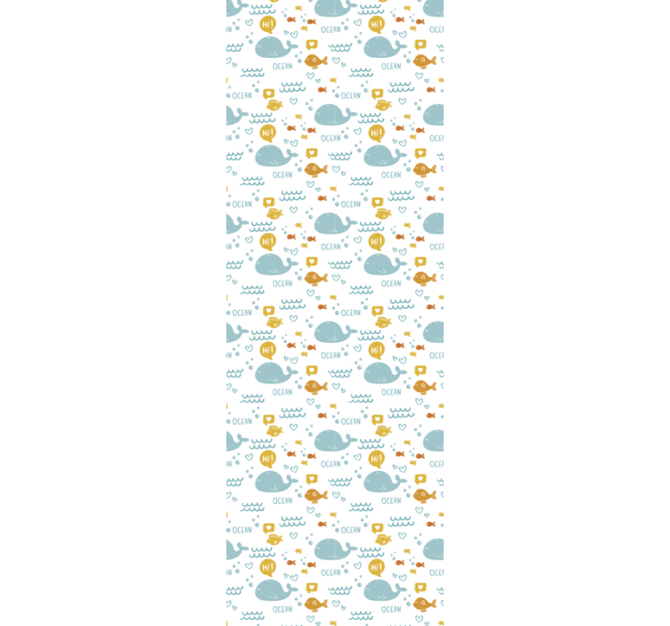 Tapet de animale drăguțe balene oceanice - TenStickers