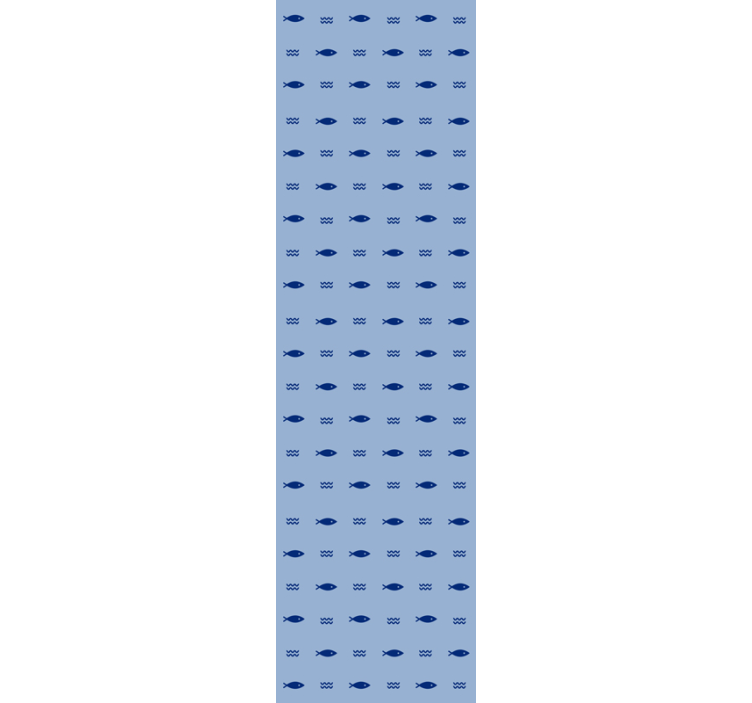 Tapet de animale cu model de pește minim - TenStickers