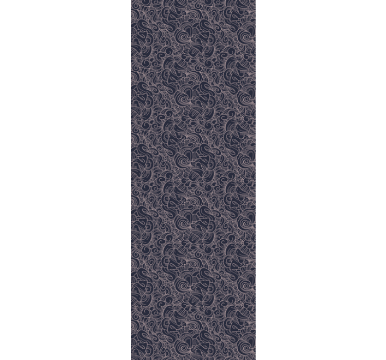 Tapet abstract modele de linii curbate albastre - TenStickers