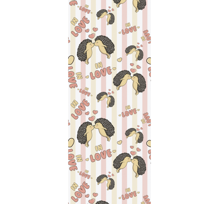 Fundal de porcupin în dragoste arici - TenStickers