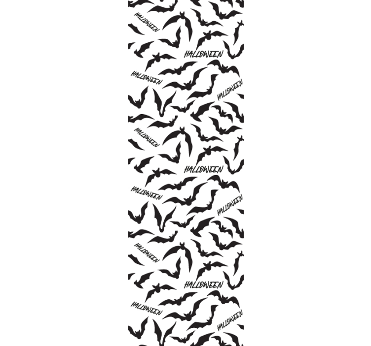 Tapet Halloween lilieci și text - TenStickers