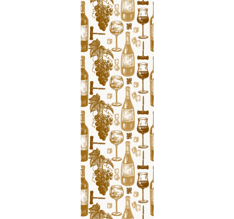Tapete de bucătărie sticle de vin - TenStickers
