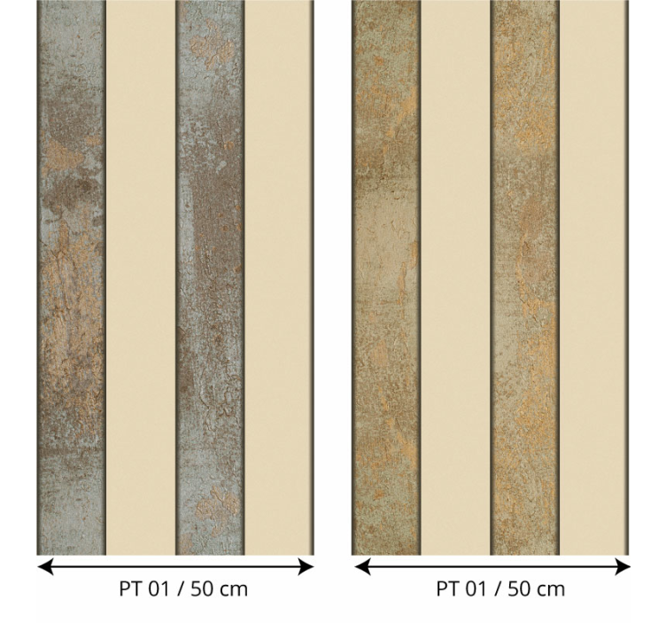 Stilizarea tapetului cu dungi din beton - TenStickers