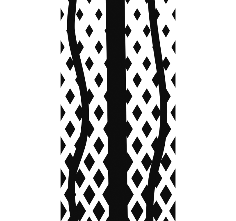 Tapet modern tripes negru - TenStickers