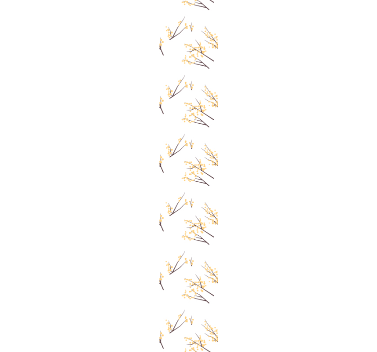 Tapet flori ramuri florale delicate - TenStickers