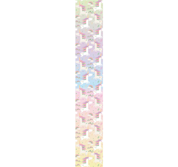 Tapet pentru copii unicorn acuarelă - TenStickers