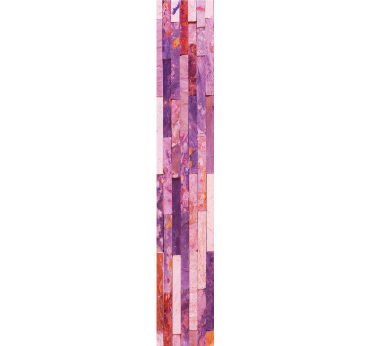 Tapet cu textură de cărămidă roz - TenStickers