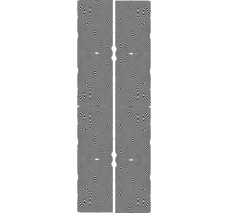 Tapet cu zebră motiv curbat - TenStickers