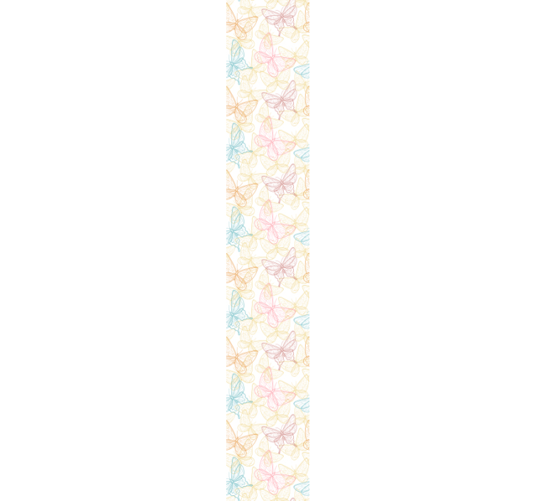 Fluture tapet contururi de fluture - TenStickers