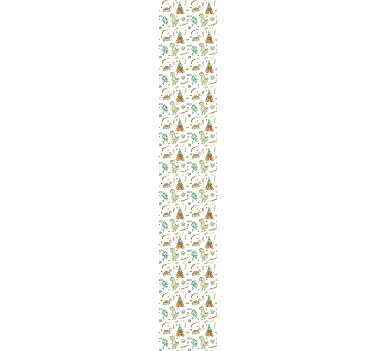 Tapet pentru copii din dinozauri în acuarelă - TenStickers