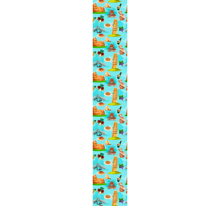 Orașe tapet colaj de repere italiene - TenStickers