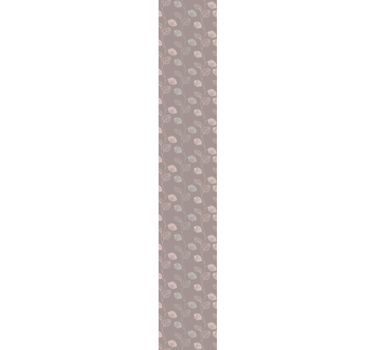 Tapet flori design contur floral - TenStickers