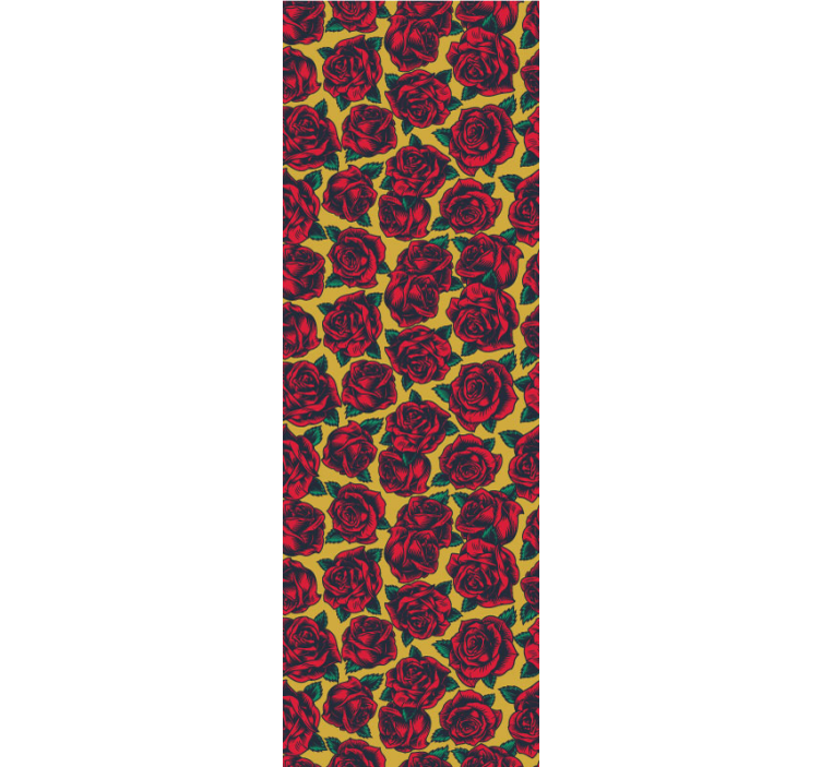 Tapet flori design cu model trandafiri - TenStickers