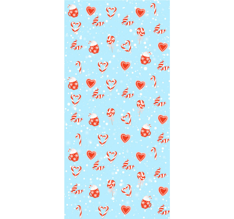 Crăciun tapet dulciuri festive - TenStickers