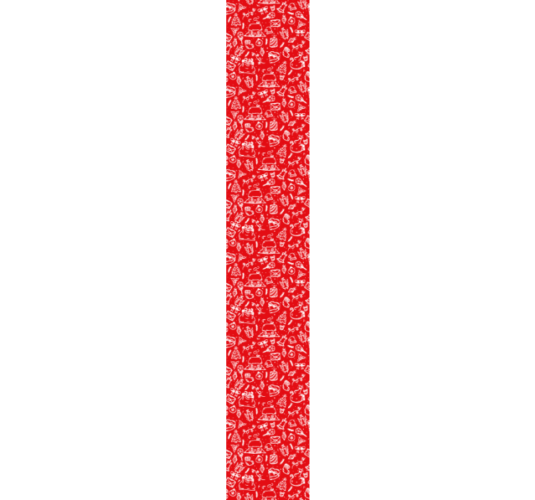 Tapet natura model floral roșu - TenStickers