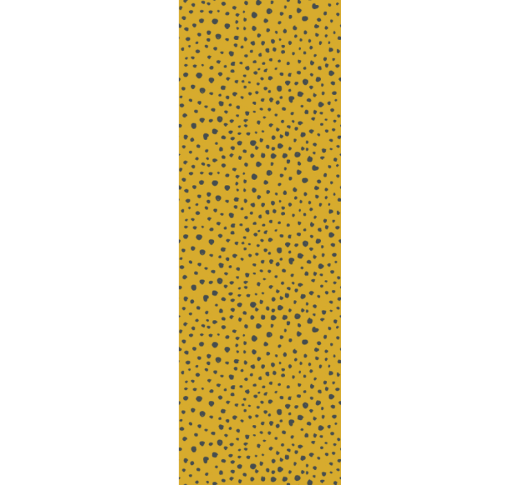 Tapet de artă africană cu puncte gri și galben - TenStickers