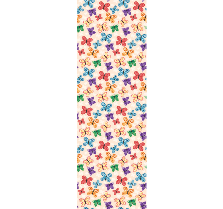 Fluture tapet joc de fluturi colorați - TenStickers