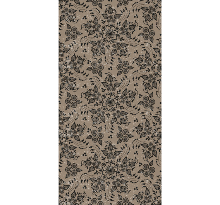 Tapet floral model floral paisley - TenStickers