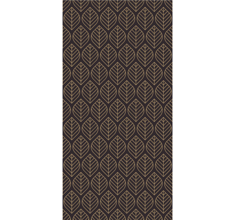 Frunze abstracte imprimă tapet abstract - TenStickers