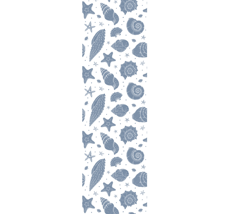 Tapet marină albastru cu model de viață marină - TenStickers