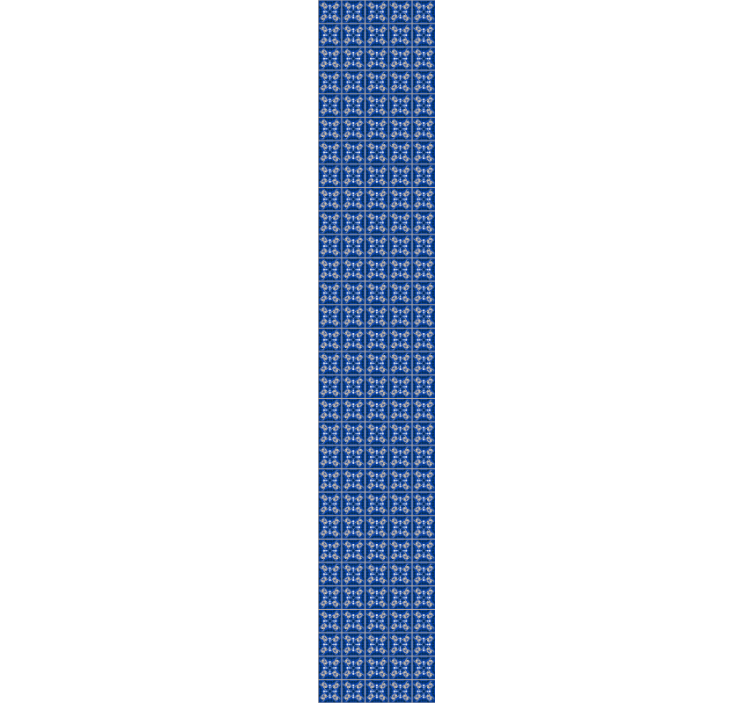 Tapet gresie modele albastre complicate - TenStickers