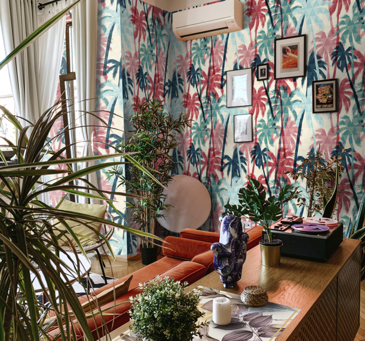 Tapet junglă baldachin vibrant de palmier - TenStickers