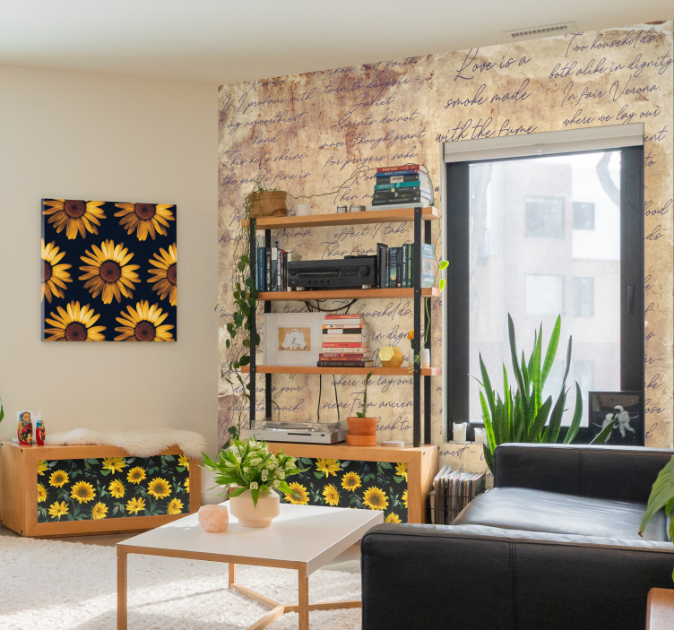 Română și juliet dragoste vers cu tapet cu litere - TenStickers