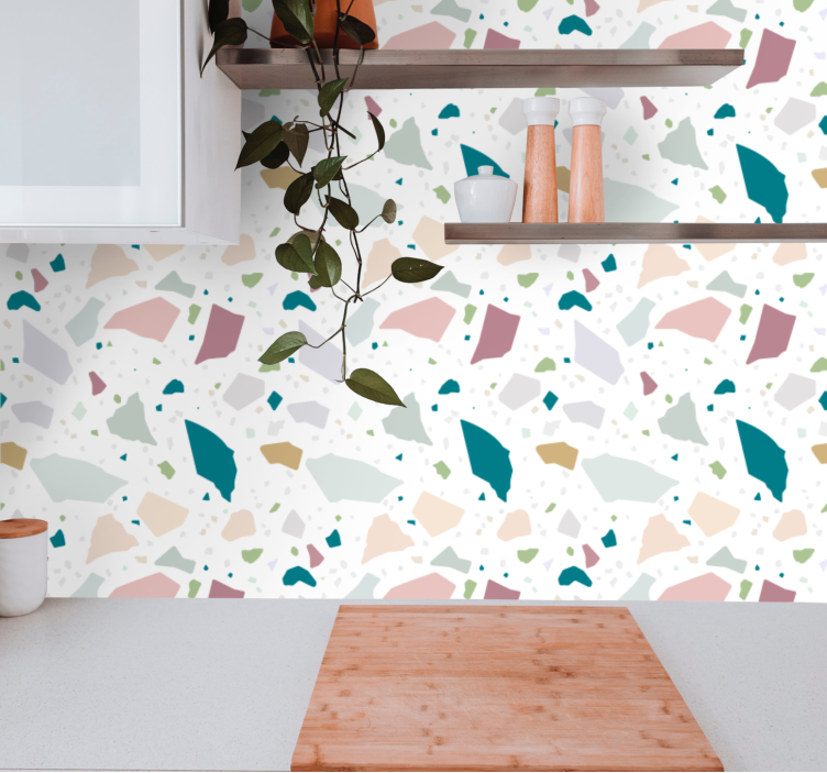 Tapet cu model terrazzo mediteranean - TenStickers