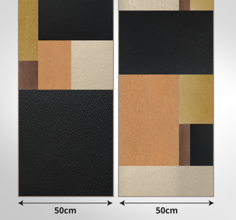 Mozaic abstract din tapet de piele - TenStickers