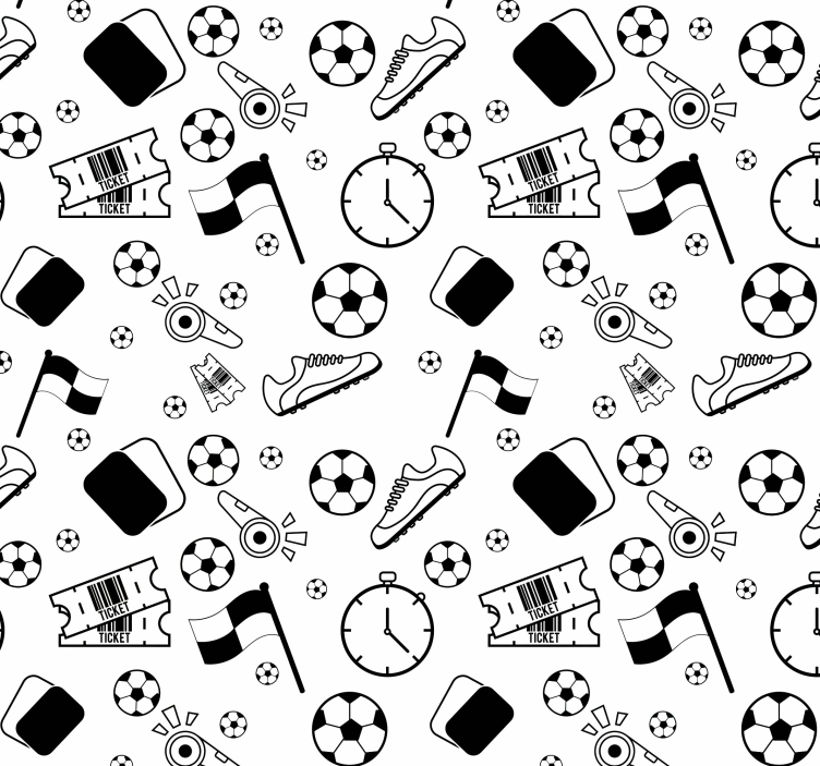 Tapet nordic motive fotbalistice - TenStickers