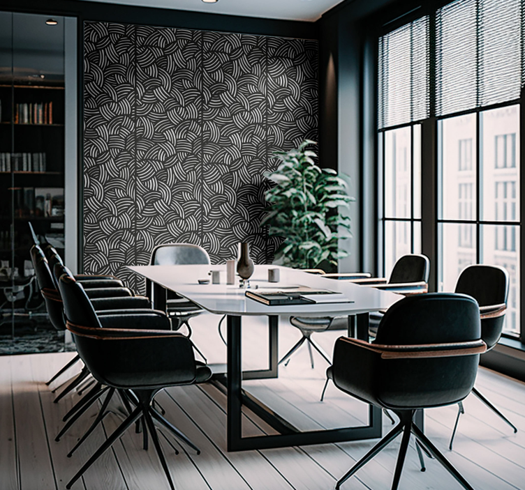 Birou tapet dungi curbate - TenStickers