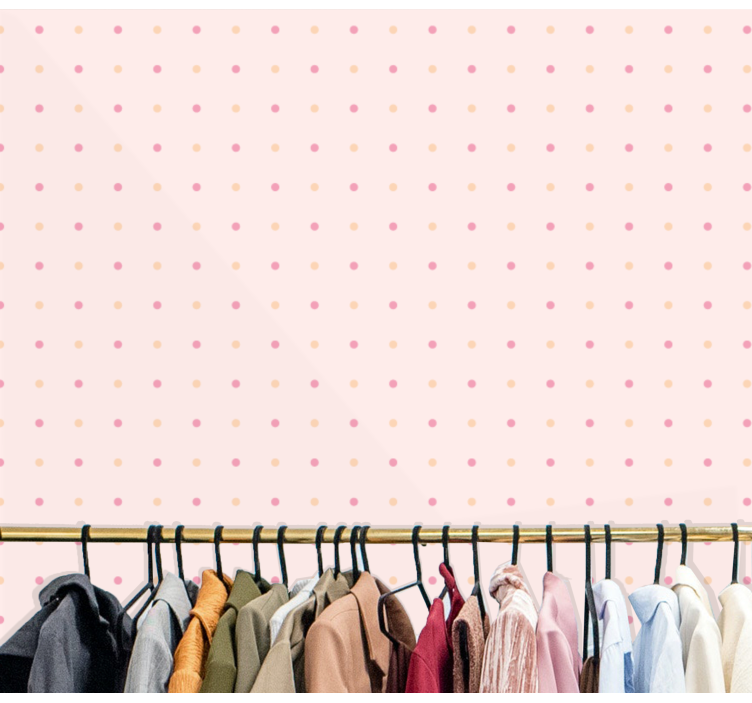 Cercuri tapet model de puncte delicat - TenStickers