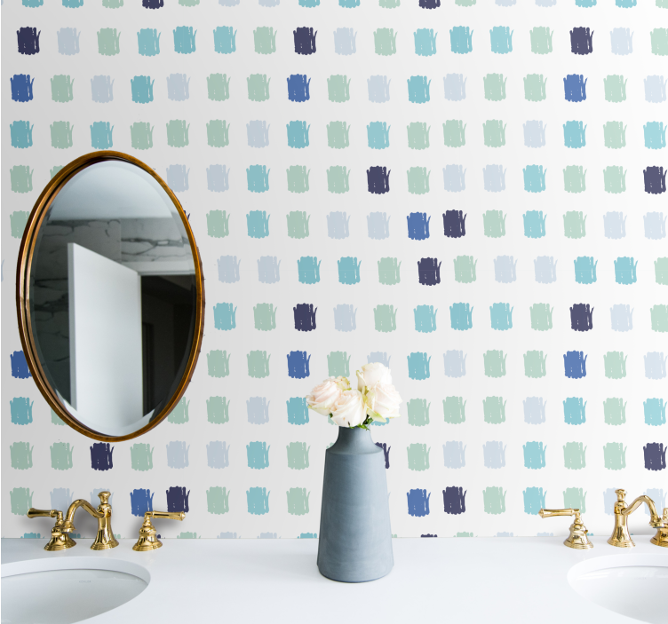 Cercuri tapet puncte de pensulă - TenStickers