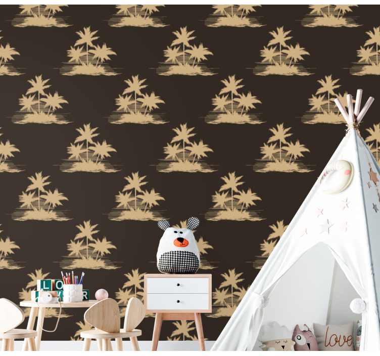 Copaci tapet motivul palmei - TenStickers