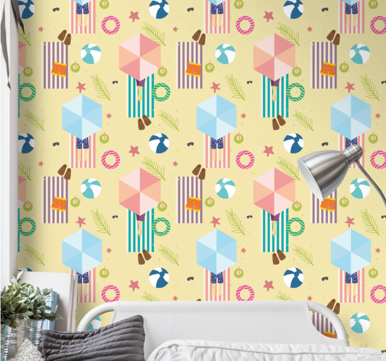 Crăciun tapet elemente sezoniere jucăușe - TenStickers